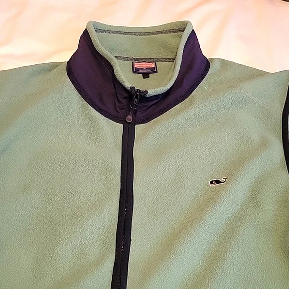 Vineyard Vines Vest Mint/Navy - Picture 1 of 4